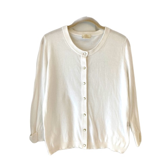 Kate Spade Sweaters - Kate Spade Somerset Cardigan Sweater Ivory  Bow Sleeve M